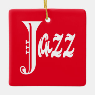 Ornamento De Cerâmica Sinal de jazz