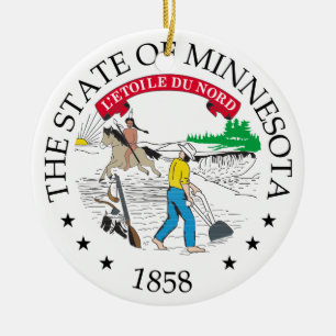 Ornamento De Cerâmica Sinal de Minnesota