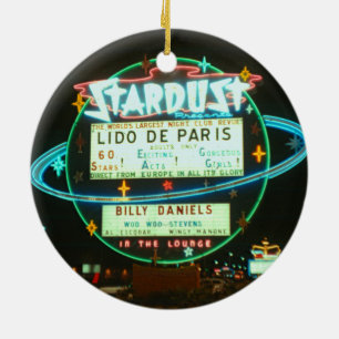 Ornamento De Cerâmica sinal de néon do casino de Las Vegas Stardust dos
