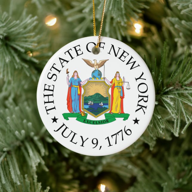 Ornamento De Cerâmica Sinal de Nova Iorque (Árvore)