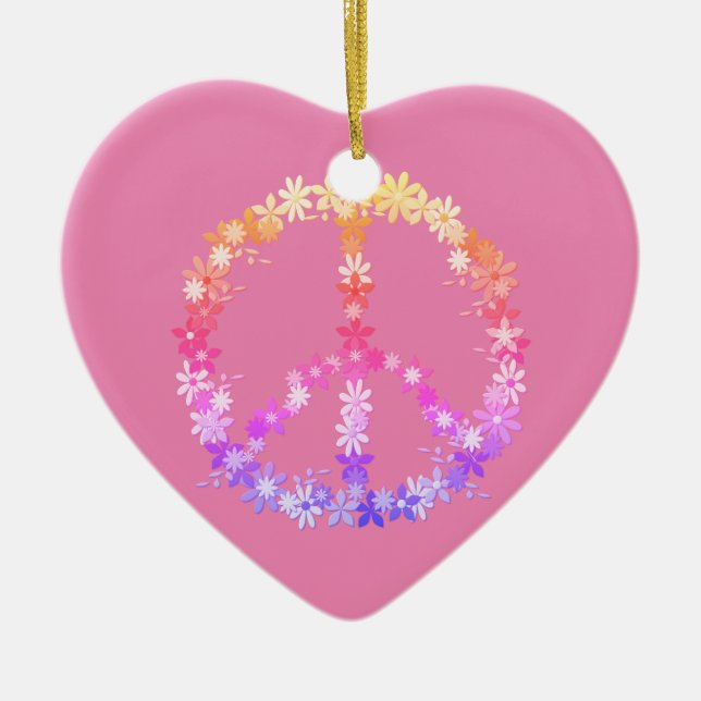 Ornamento De Cerâmica Sinal de paz (Frente)