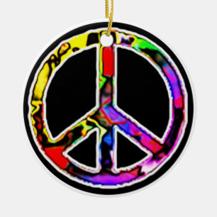 Ornamento De Cerâmica Sinal de Paz