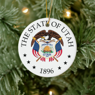 Ornamento De Cerâmica Sinal de Utah