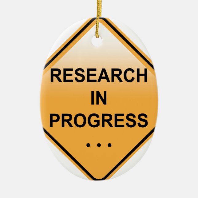 Ornamento De Cerâmica Sinal em andamento da pesquisa (Frente)