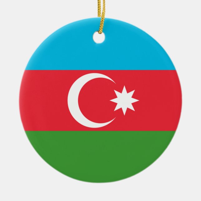 Ornamento De Cerâmica Sinalizador Azerbaijão (Frente)