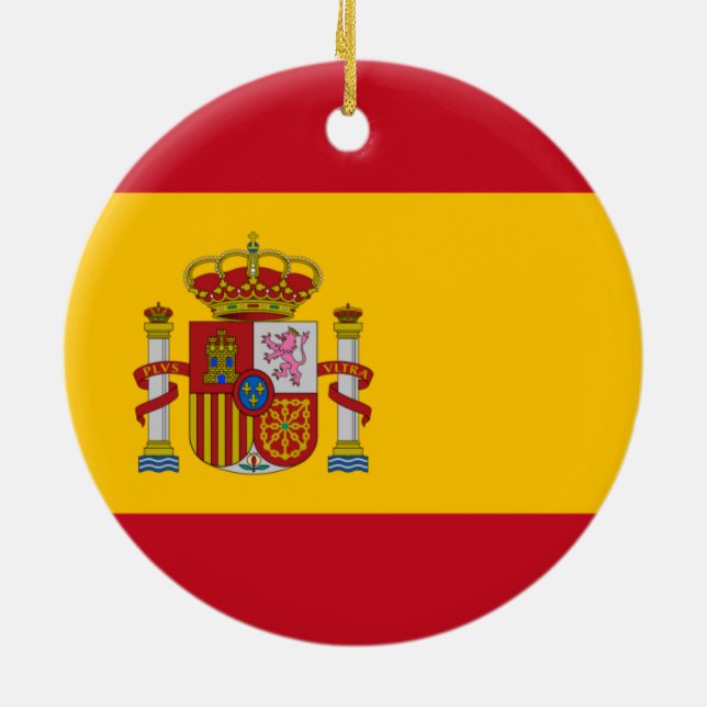 Ornamento De Cerâmica Sinalizador de Espanha (Traseira)