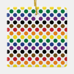 Ornamento De Cerâmica Sinalizador do Orgulho Arco-Íris Filadélfia