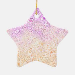 Ornamento De Cerâmica Sinalizador Trixic Abstrato do Trixic Boho