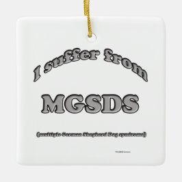 Ornamento De Cerâmica Síndrome do german shepherd