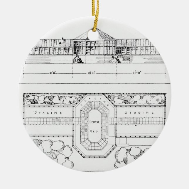 Ornamento De Cerâmica Sistema de aquecimento para uma estufa, um (Frente)