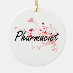 Ornamento De Cerâmica Sistema de trabalho artístico do farmacêutico com