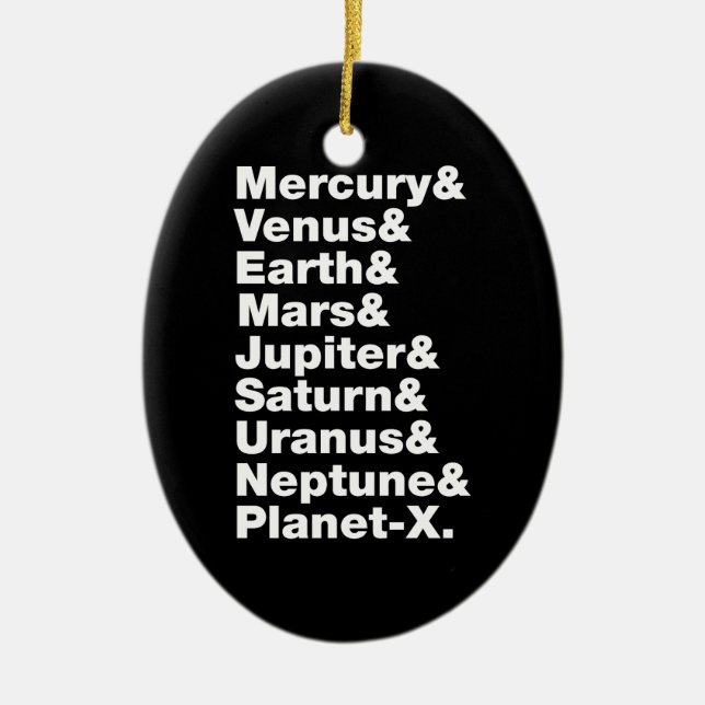 Ornamento De Cerâmica Sistema Solar (Frente)