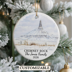 Ornamento De Cerâmica Sítio Histórico Nacional Personalizado Chimney Roc