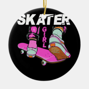 Ornamento De Cerâmica Skateboard Skateboard para Meninas