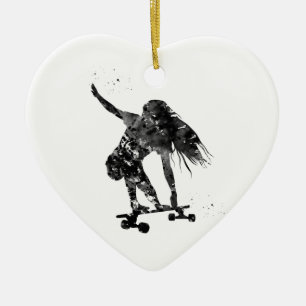 Ornamento De Cerâmica Skater, skate