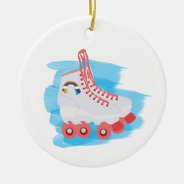 Ornamento De Cerâmica Skates de cilindro com barra de cores d'água