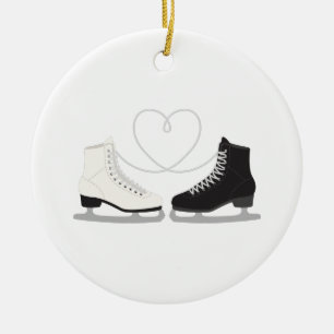 Ornamento De Cerâmica Skates de gelo