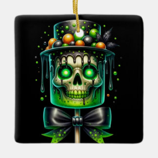 Ornamento De Cerâmica Skull