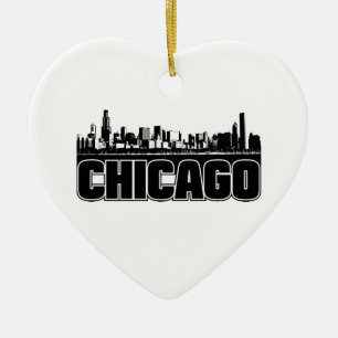Ornamento De Cerâmica Skyline de Chicago