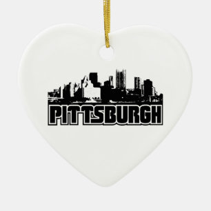 Ornamento De Cerâmica Skyline de Pittsburgh