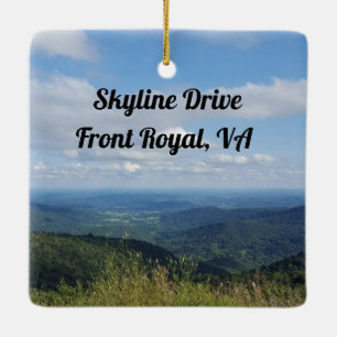Ornamento De Cerâmica Skyline drive Front royal, fotografia de Virginia