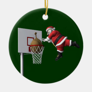 Ornamento De Cerâmica Slam Dunk Santa Claus