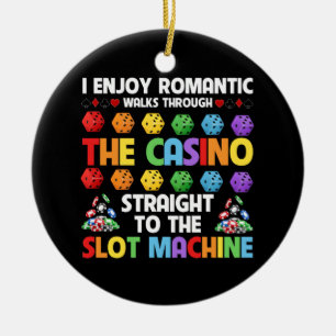 Ornamento De Cerâmica Slot Machine Gambling Casino Gambler Vegas