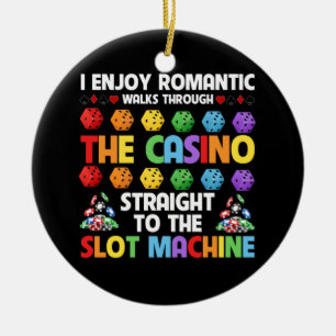 Ornamento De Cerâmica Slot Machine Gambling Casino Gambler Vegas