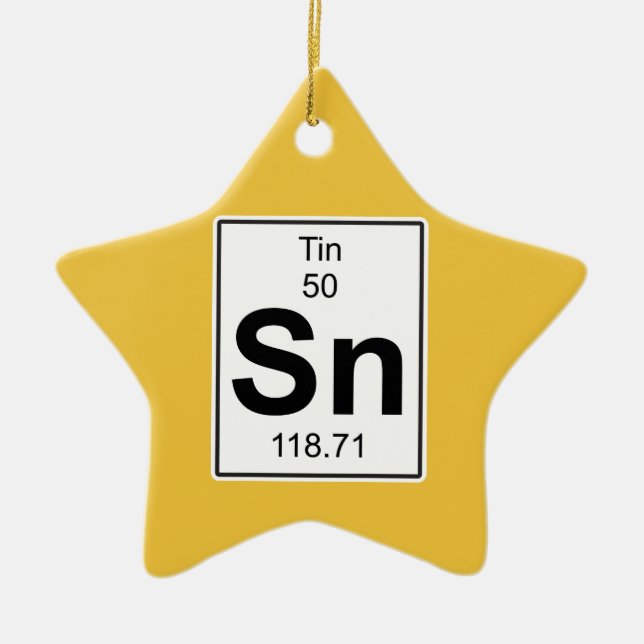 Ornamento De Cerâmica Sn - lata (Frente)
