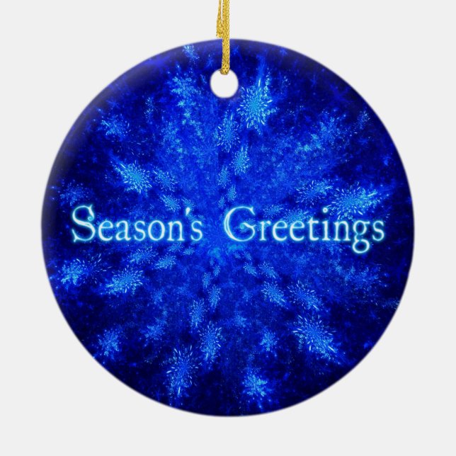 Ornamento De Cerâmica Snowburst (Traseira)