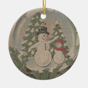 Ornamento De Cerâmica Snowglobe