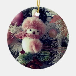 Ornamento De Cerâmica Snowman Christmas Ornament – Festive Holiday Decor