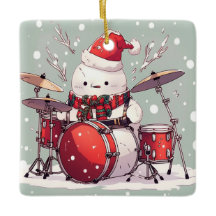 Snowman Tocando Tambores
