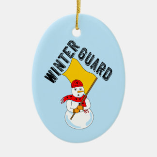 Ornamento De Cerâmica Snowman Winter Guarda Metal Ornament