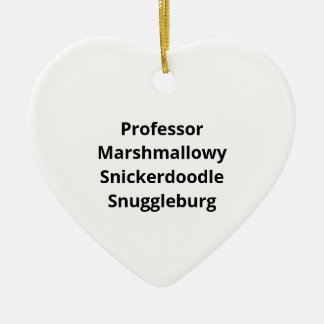Ornamento De Cerâmica SnuggleNames: Nome de Amor Personalizado Coração d