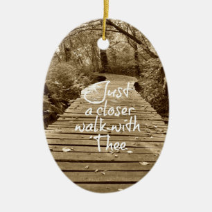 Ornamento De Cerâmica Só uma caminhada mais próxima com o hino