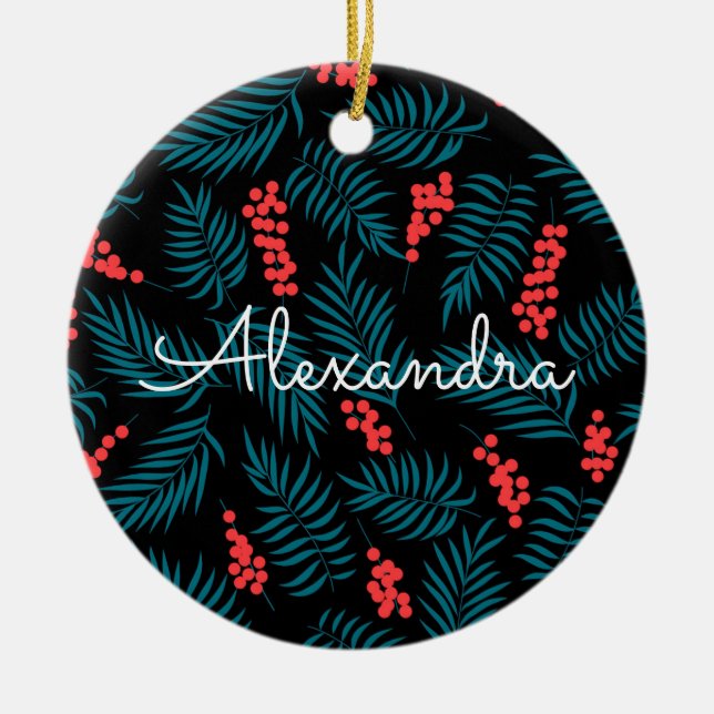 Ornamento De Cerâmica Sob o Mistério (Frente)