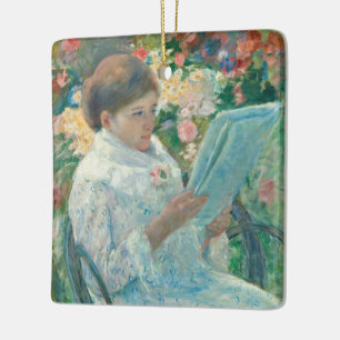 Ornamento De Cerâmica Sobre a sacada - Mary Cassatt - Fine Art Repro