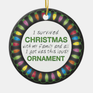 Ornamento De Cerâmica Sobrevivência do Natal