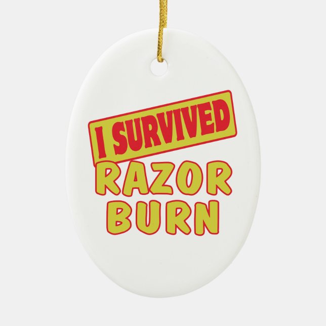 ORNAMENTO DE CERÂMICA SOBREVIVI RAZOR BURN (Frente)