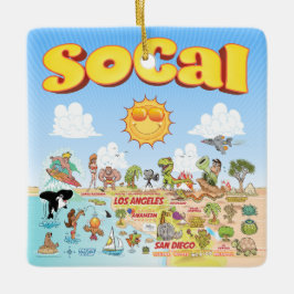 Ornamento De Cerâmica SoCal Cute