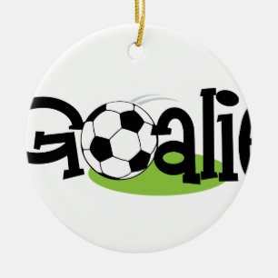 Ornamento De Cerâmica Soccer Goalie