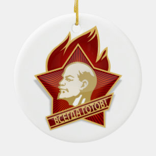 Ornamento De Cerâmica Socialista de Vladimir Lenin da organização dos