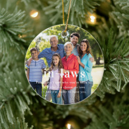 Ornamento De Cerâmica Sogros | Presente de Foto Sentimental de Natal