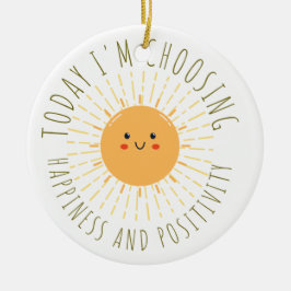 Ornamento De Cerâmica Sol Sorridente Fofo 