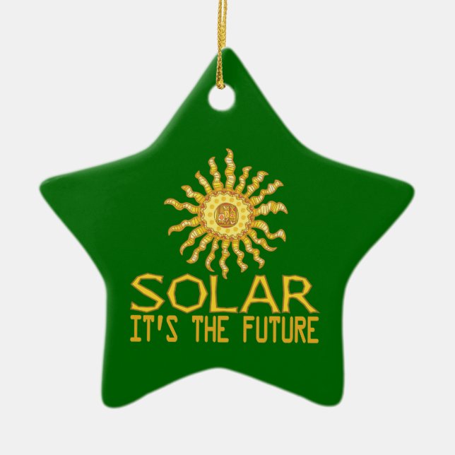 Ornamento De Cerâmica Solar Energy (Frente)