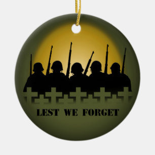 Ornamento De Cerâmica Soldado Tribute Keepsasaac, Para Não Esquecermos 