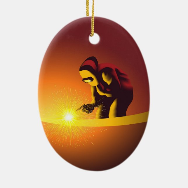 Ornamento De Cerâmica Soldadura (Verso)