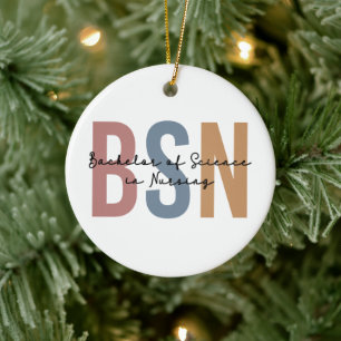 Ornamento De Cerâmica Solteiro de Ciência do BSN na Graduação de Enferma
