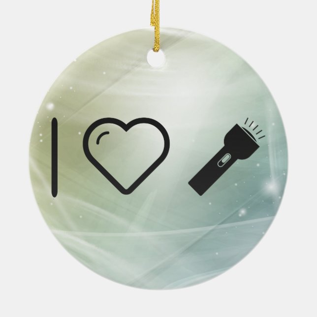 Ornamento De Cerâmica Sombras legal da lanterna elétrica (Traseira)